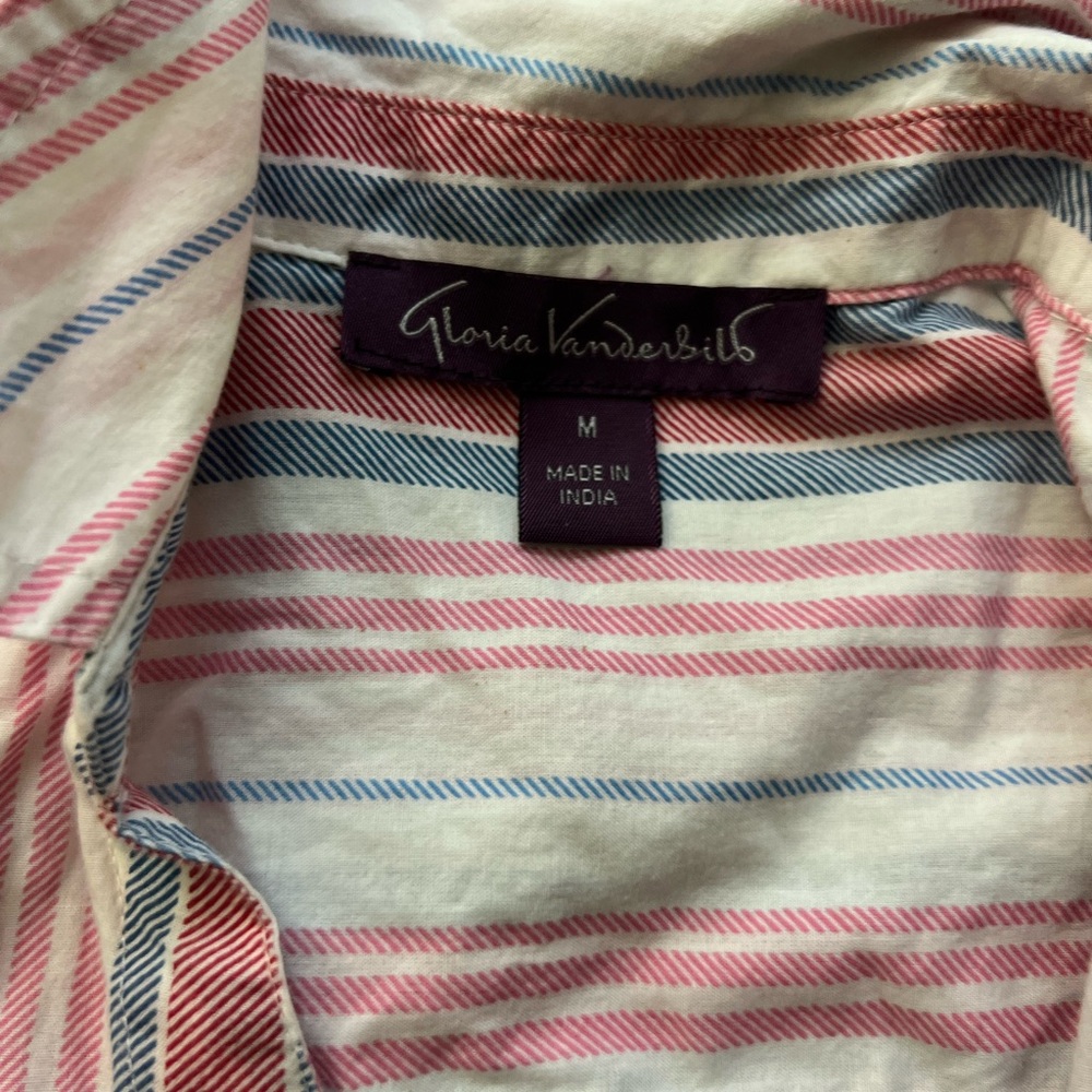 Gloria Vanderbilt Striped Shirt